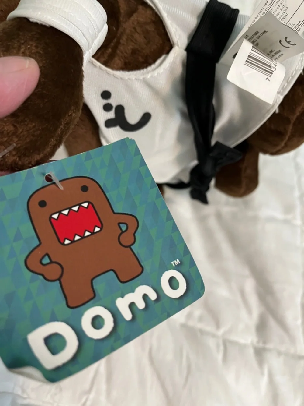 DOMO-KUN NHK Anime Character 10” VINTAGE Plush Brown with karate suit - Picture 5 of 7